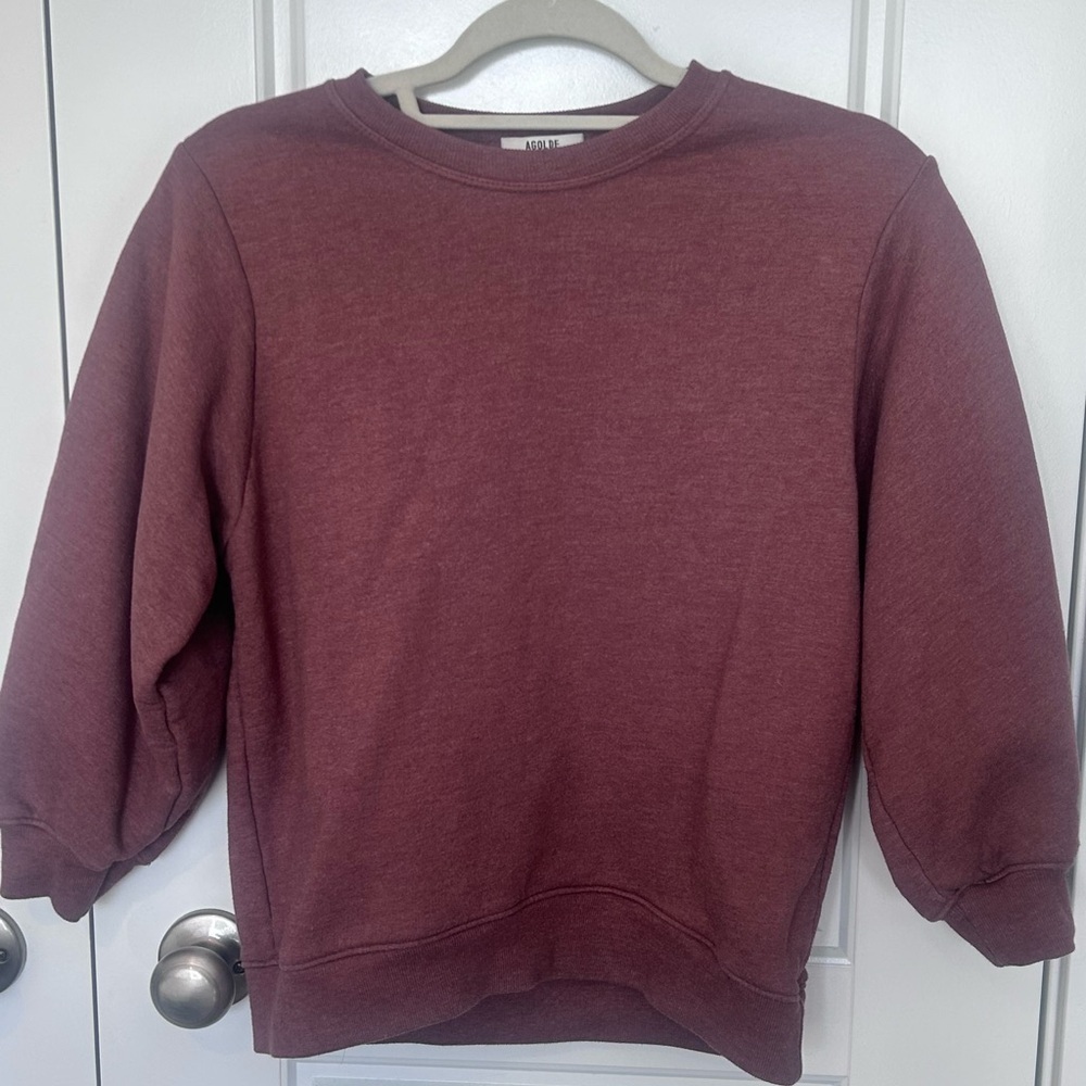 Agolde Women’s Thora 3/4 Sleeve Sweatshirt Small